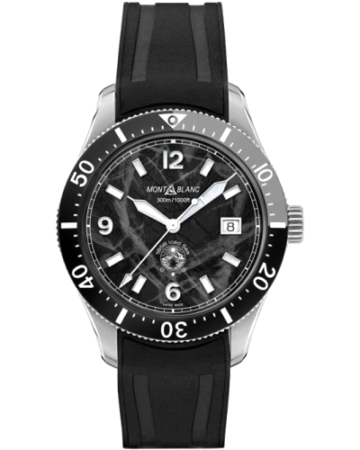 Montblanc Iced Sea Automatic Date Black on rubber (horloges)